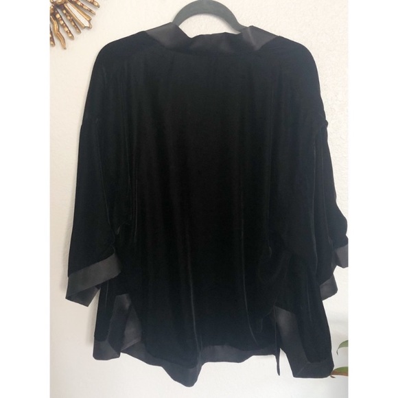 Max Studio Silk Velvet Kimono - Picture 3 of 3